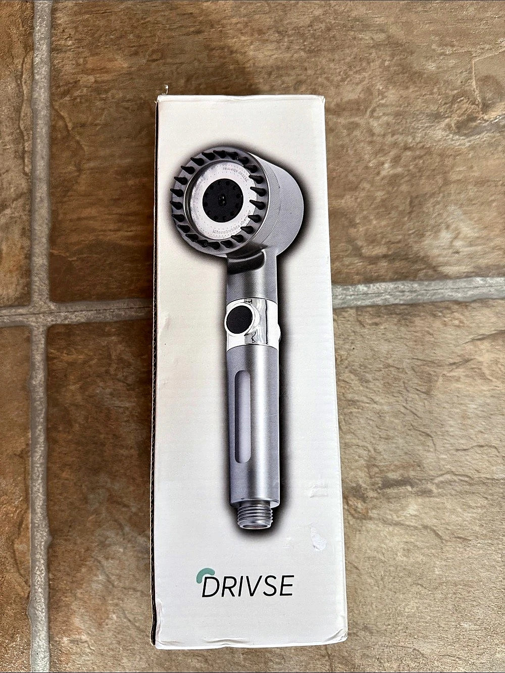 DRIVSE IonDrops Filtered Shower Head Gray & Silver